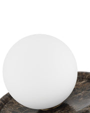 Navigation Marble Cordless Table Lamp in Brown / White / Opaque