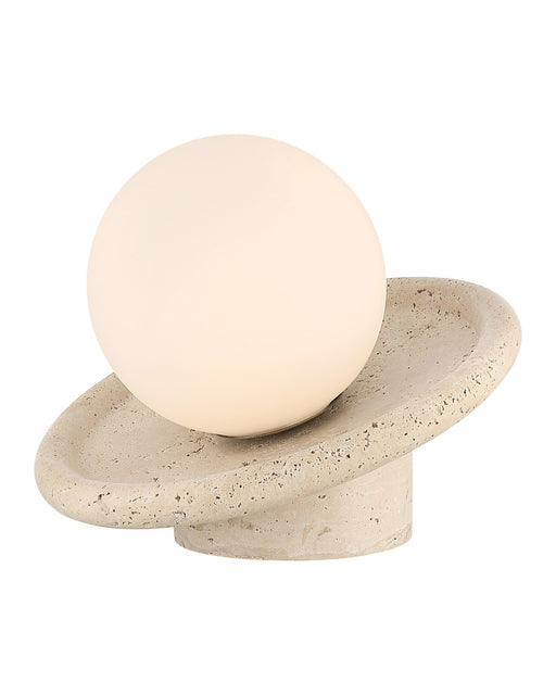 Navigation Travertine Cordless Table Lamp in Natural / Opaque