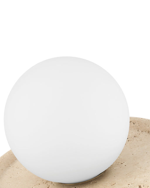 Navigation Travertine Cordless Table Lamp in Natural / Opaque