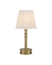 Valise Cordless Table Lamp in Polished Antique Brass