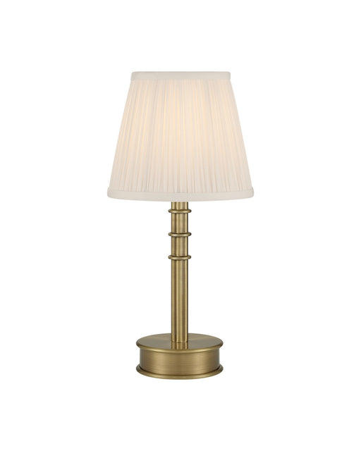 Valise Cordless Table Lamp in Polished Antique Brass