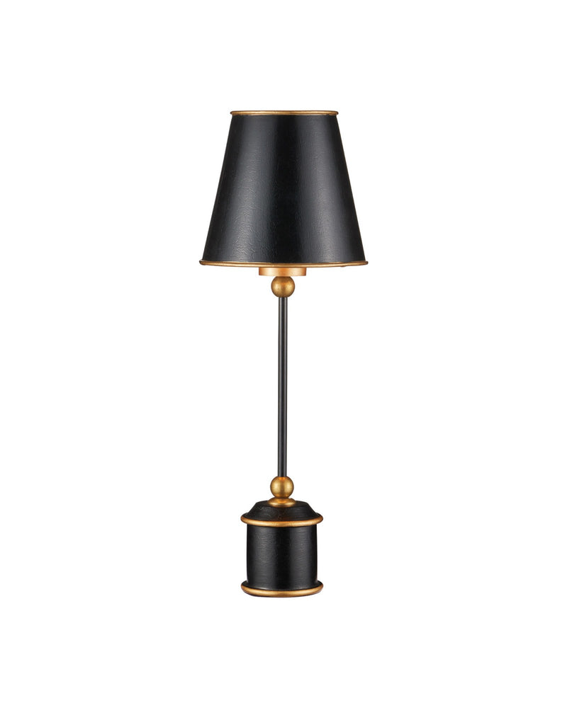 Daphne Cordless Table Lamp in Black Crackle / Gold
