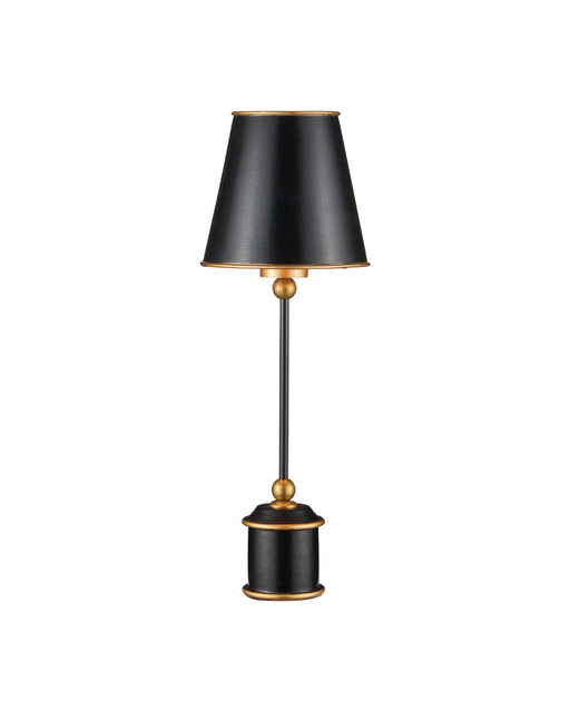 Daphne Cordless Table Lamp in Black Crackle / Gold