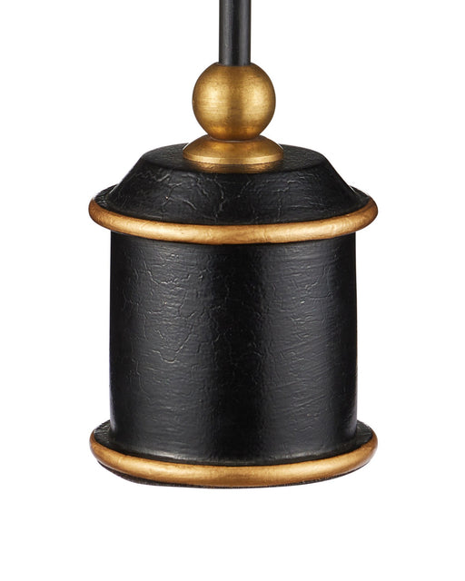 Daphne Cordless Table Lamp in Black Crackle / Gold