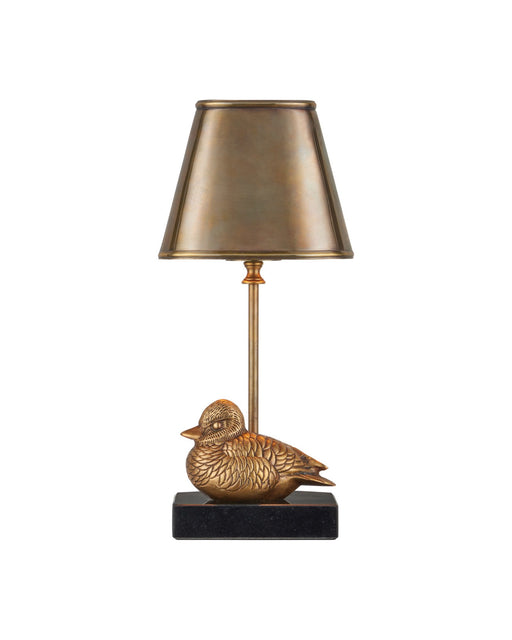 Migratory Cordless Table Lamp in Vintage Brass / Black