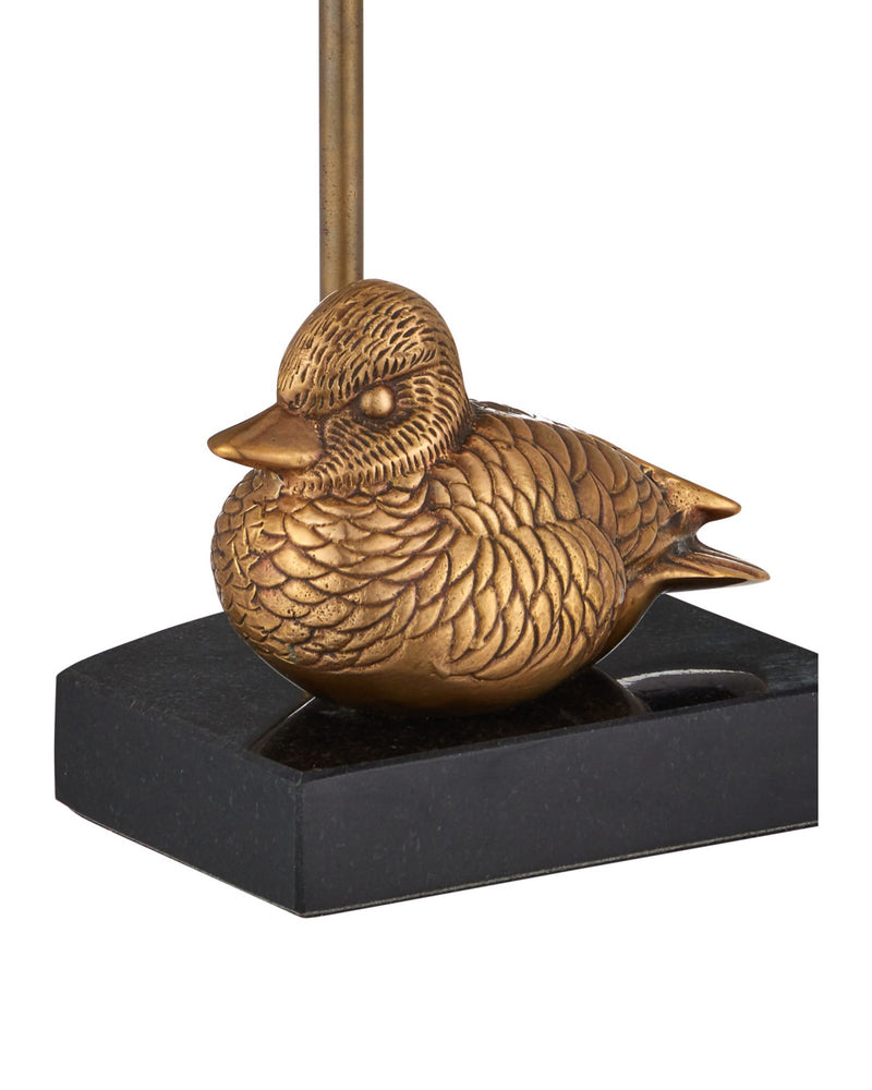 Migratory Cordless Table Lamp in Vintage Brass / Black