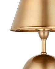 Volley Cordless Table Lamp in Antique Brass