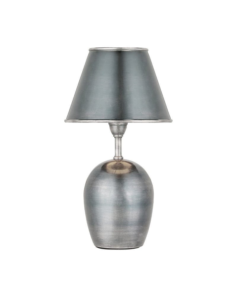 Volley Cordless Table Lamp in Antique Silver