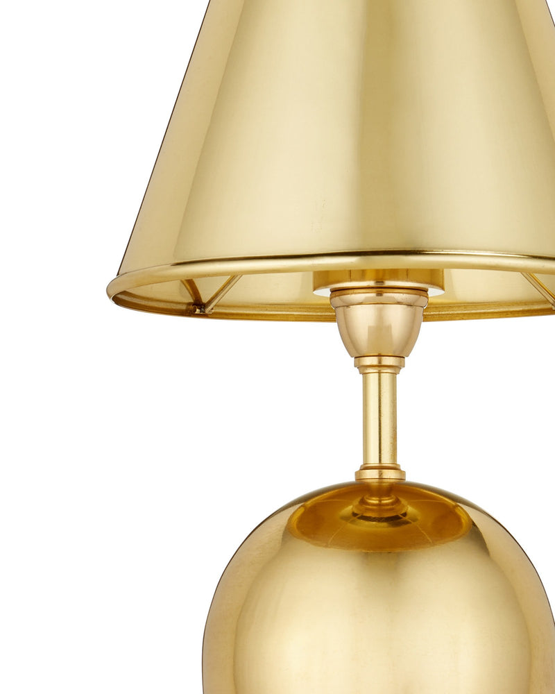 Volley Cordless Table Lamp in Polished Brass