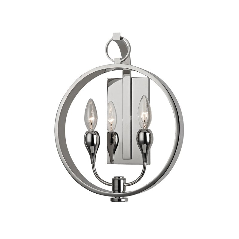 Dresden 2-Light Wall Sconce in Polished Nickel