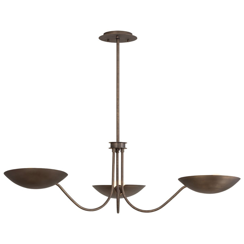 Edenville 3-Light Chandelier in Old World Brass