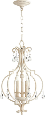 Ansley 3 Light Mini Chandelier in Persian White