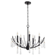 Eloise 5 Light Chandelier in Matte Black