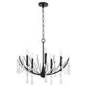 Eloise 5 Light Chandelier in Matte Black