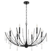 Eloise 6 Light Chandelier in Matte Black