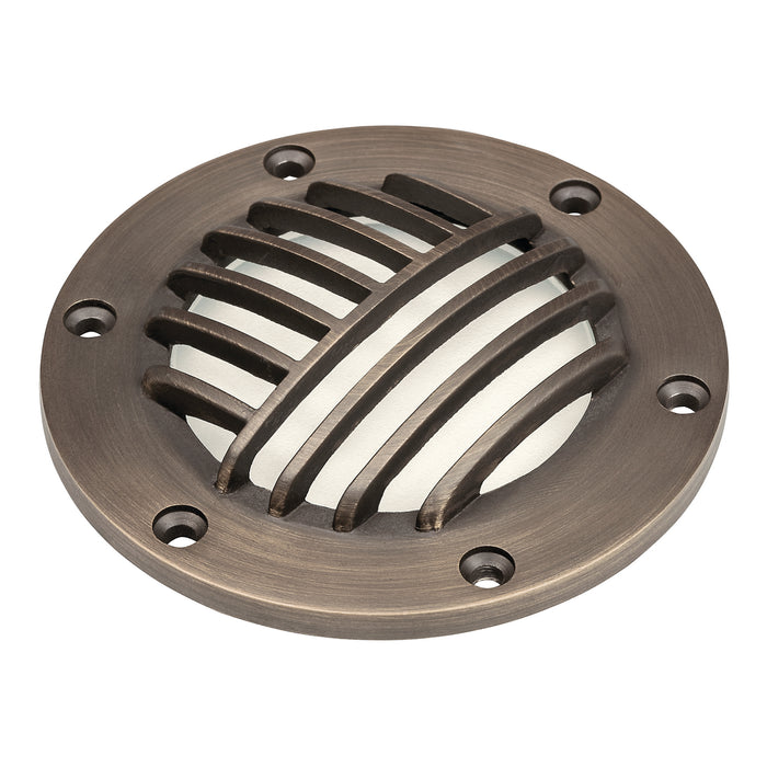 Rock Guard with Clear Glass in Centennial Brass