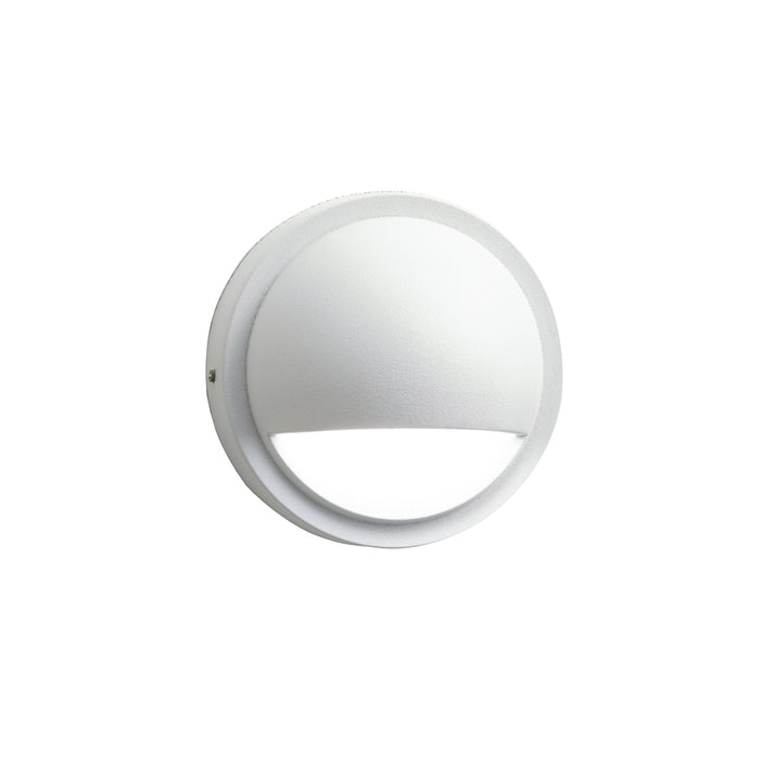 Half Moon LED Deck Light in White
