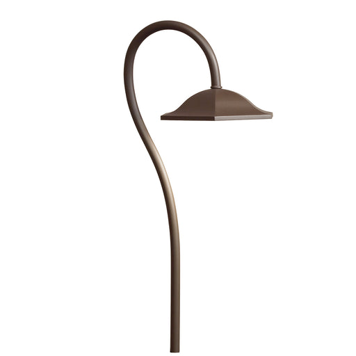 LED Shepherd's Crook Path Light in Textured Architectural Bronze