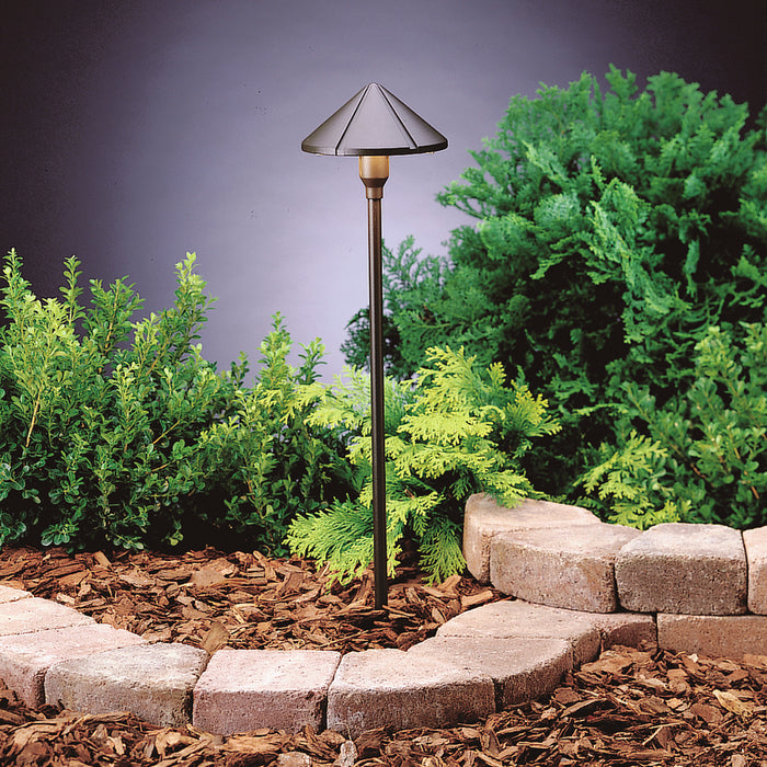 LED Center Mount Path Light in Textured Architectural Bronze