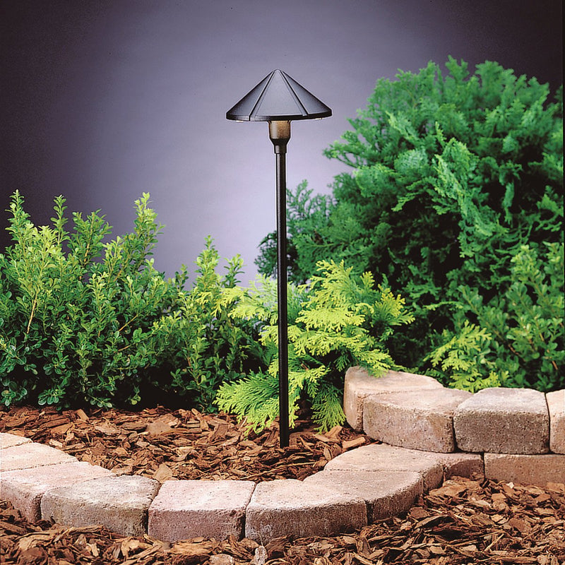 LED Path Light 22.25" with Long Lead in Textured Black