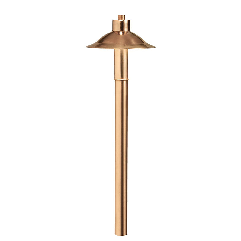 Copper Hat LED Path Light in Copper