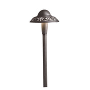 Pierced Dome LED Path Light in Textured Architectural Bronze