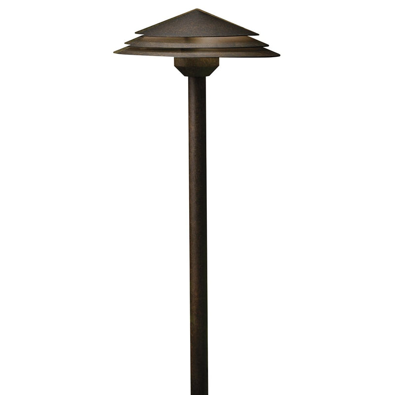 LED Path Light 8" x 21" in Aged Bronze