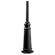 96" Cast Aluminum Outdoor Lamp Post in Black Material (not Painted)