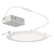 Slim 7" Flat LED Recessed Light 5CCT in White