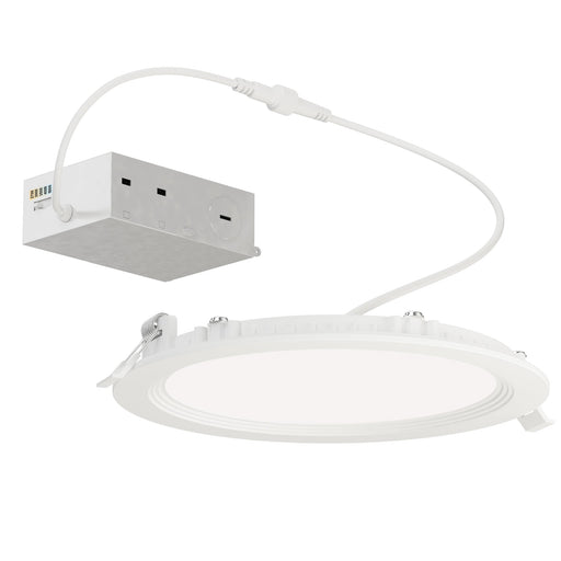 Slim Baffle 7" LED Recessed Light 5CCT in White