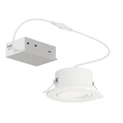 Slim Gimbal 3.75" LED Recessed Light 5CCT in White