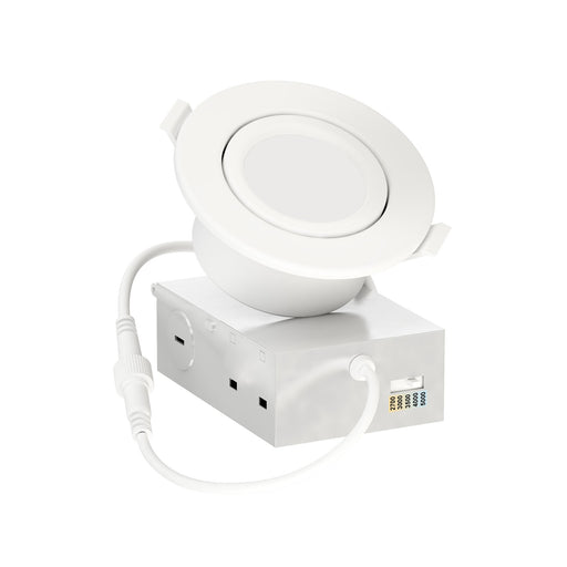 Slim Gimbal 3.75" LED Recessed Light 5CCT in White
