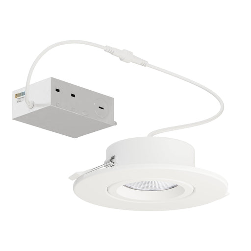 Slim Gimbal 5.25" LED Recessed Light 5CCT in White