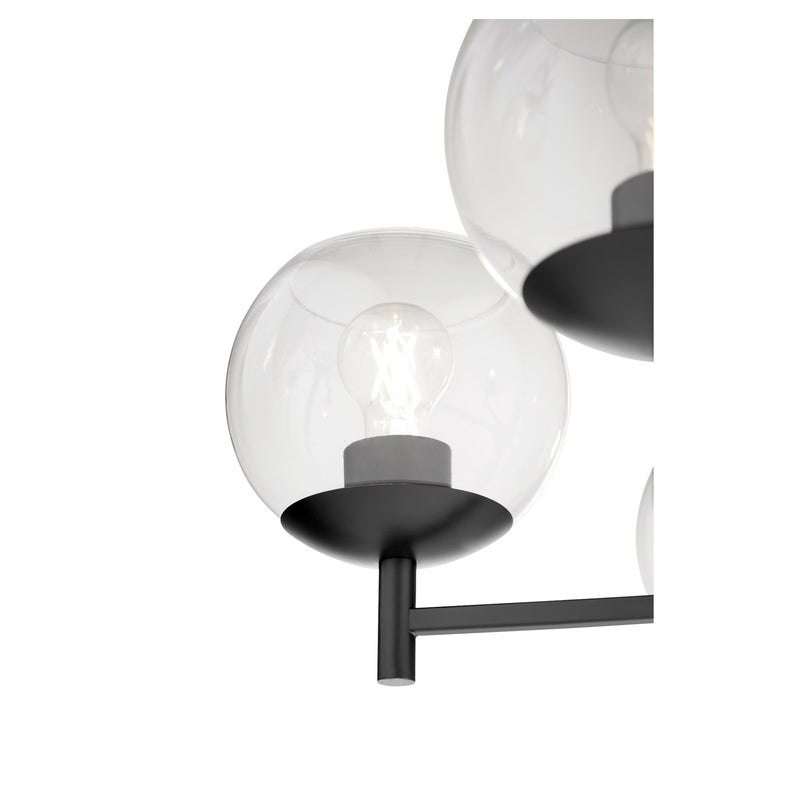 Lyon 5 Light Chandelier in Matte Black