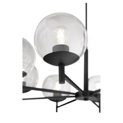 Lyon 8 Light Chandelier in Matte Black