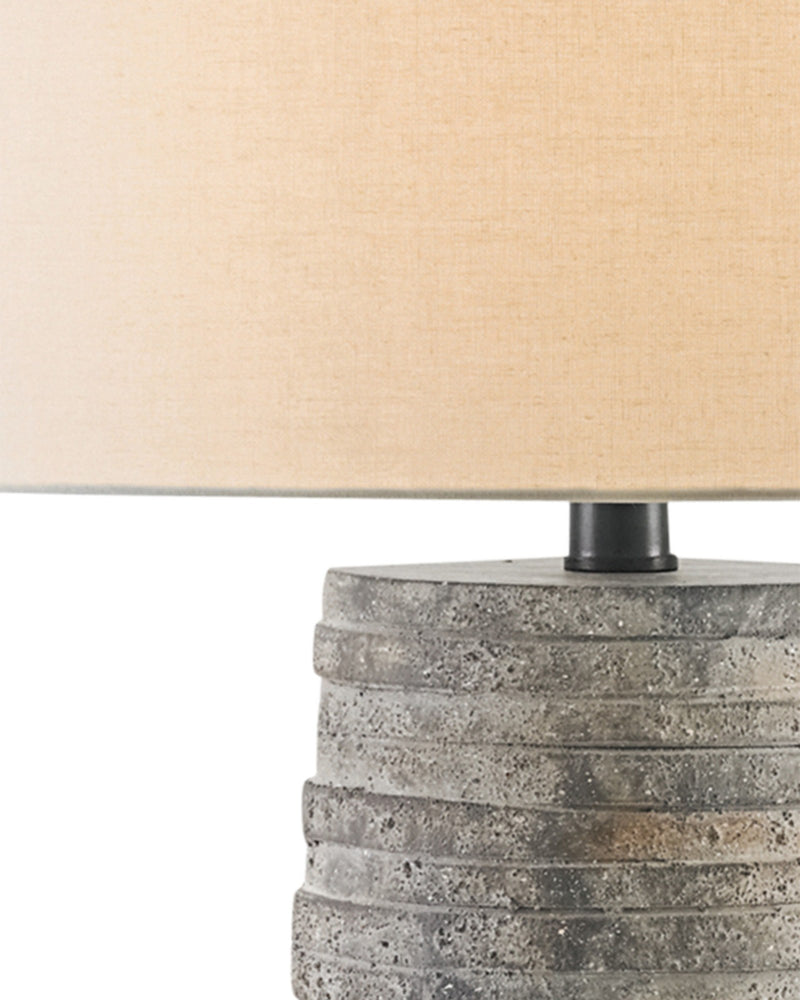 Innkeeper Table Lamp in Rustic Gray