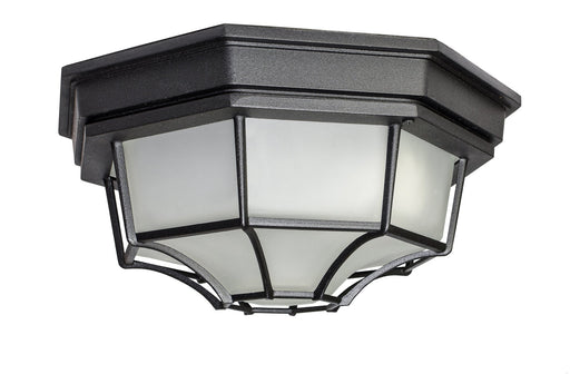 Crown Hill 1 Light LED Outdoor Ceiling Mount in Black