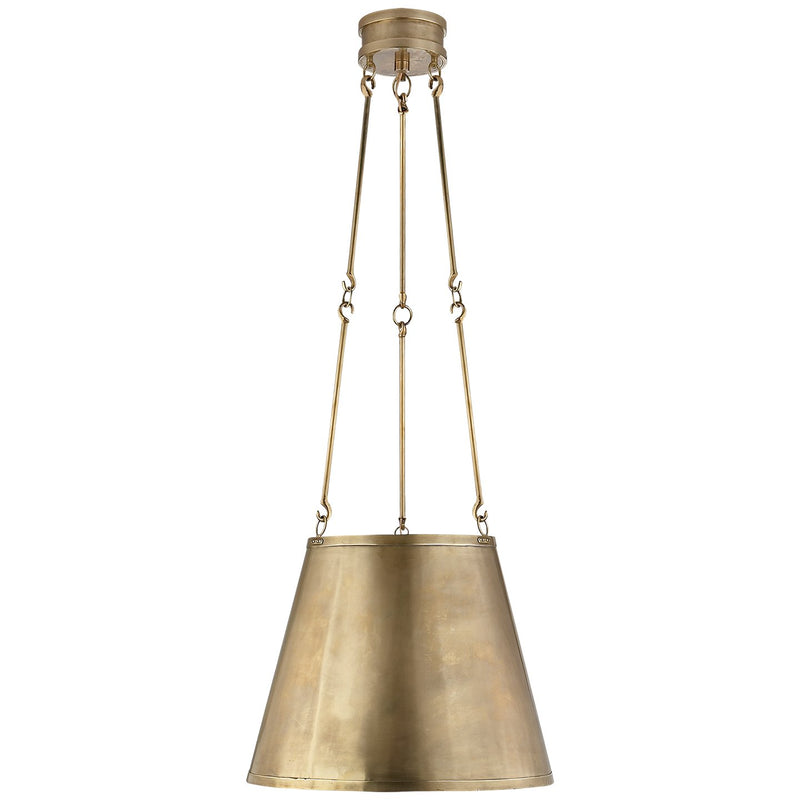 Lily 3-Light Pendant in Natural Brass