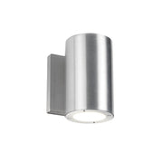 Vessel Outdoor Wall Sconce in Brushed Aluminum