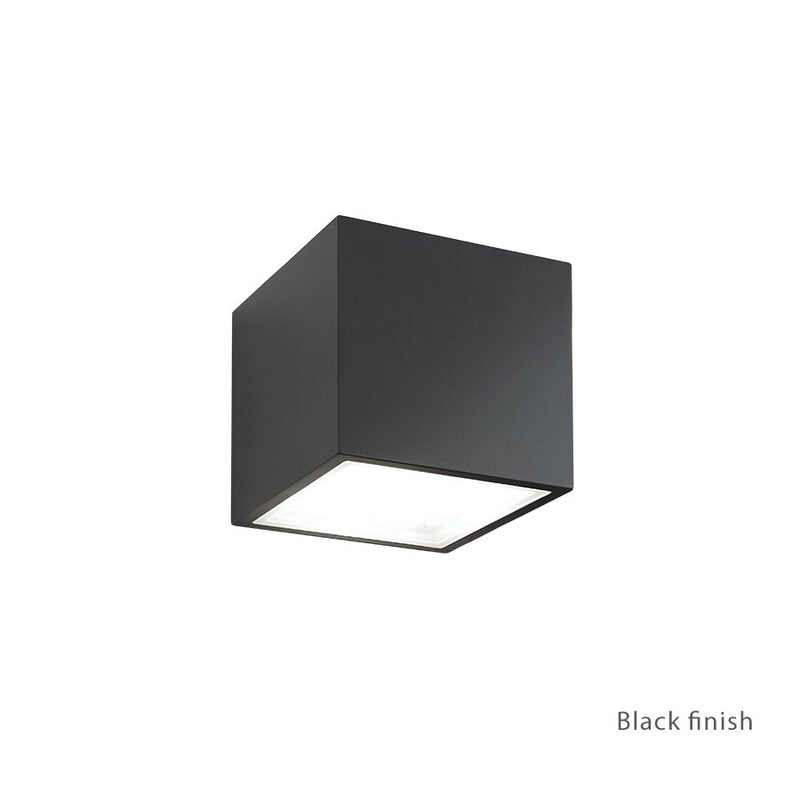 Bloc 2-Light Outdoor Wall Sconce in Black