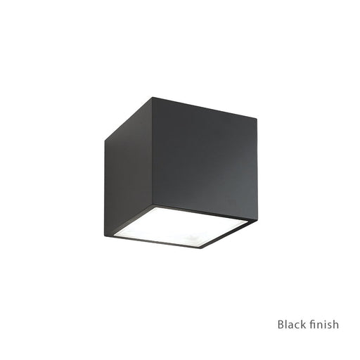 Bloc 2-Light Outdoor Wall Sconce in Black