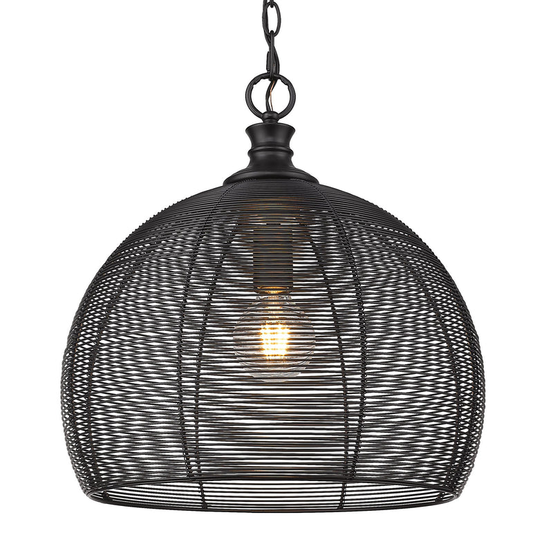 Calypso 16" Pendant in Matte Black