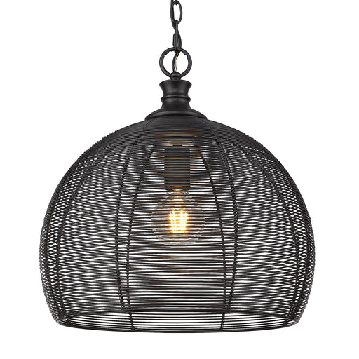 Calypso 16" Pendant in Matte Black