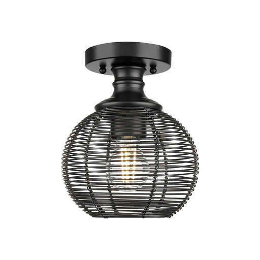 Calypso Semi-Flush Mount in Matte Black