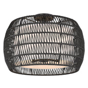Everly 4-Light Semi-Flush Mount in Matte Black