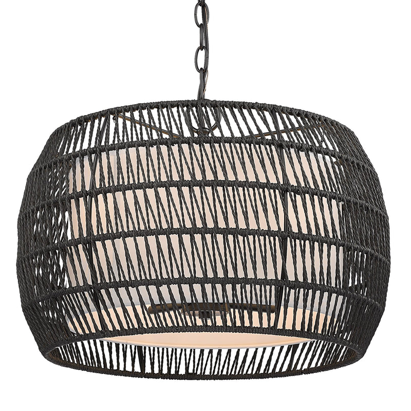 Everly 4-Light Pendant in Matte Black