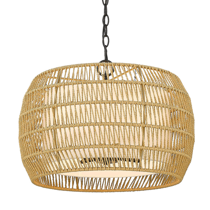 Everly 4-Light Pendant in Matte Black