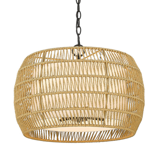 Everly 4-Light Pendant in Matte Black