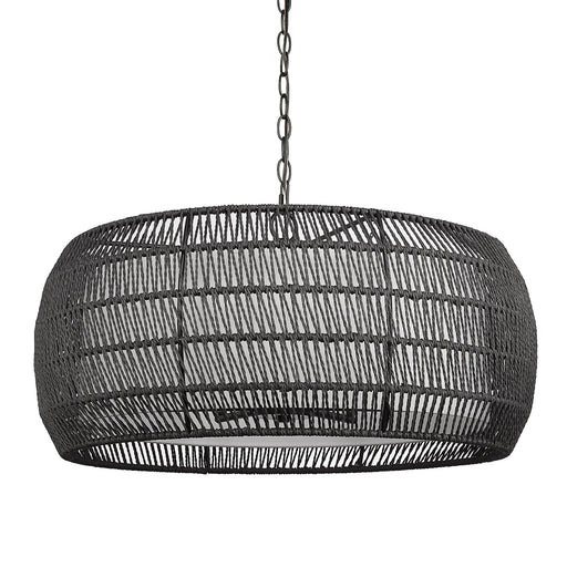 Everly 6-Light Pendant in Matte Black