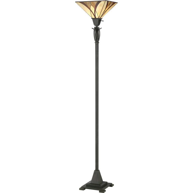 Asheville Torchiere Floor Lamp in Valiant Bronze